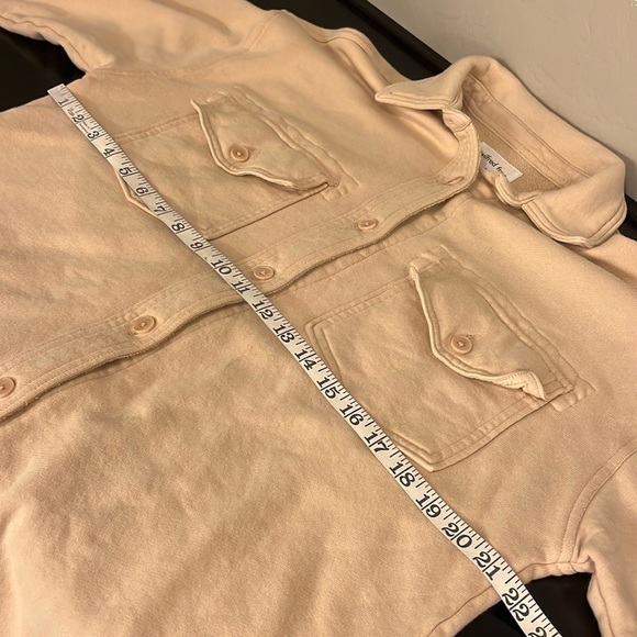 Aritzia Wilfred Free 100% Organic Cotton The Ganna Shaket, tan , oversized S - Picture 6 of 13